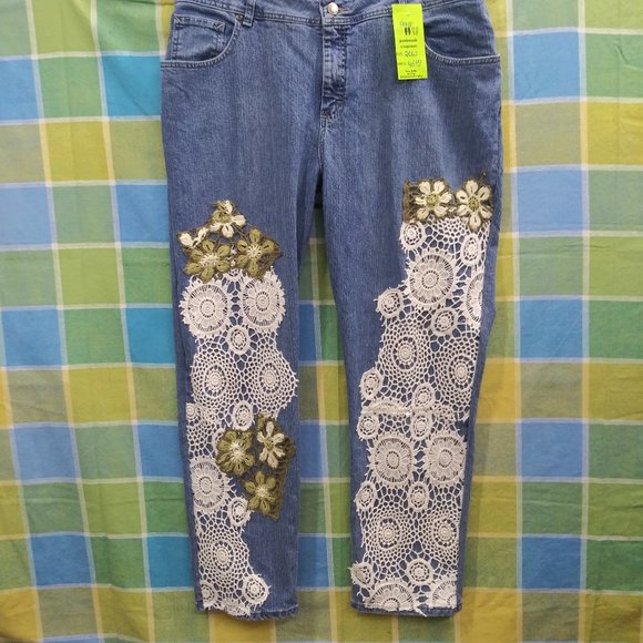Riders by Lee Denim - 2411 Jeaniemade Size 20W Upcycled Lee Riders Stretch Jeans